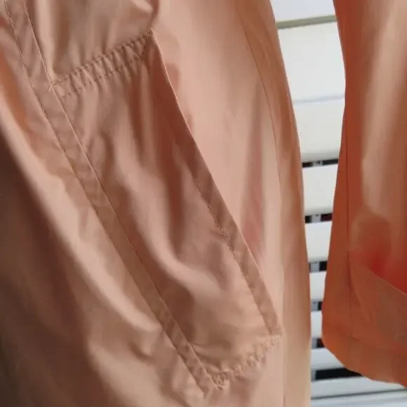 Kenneth Cole New York Trench Coat M Apricot Long Women's - Picture 8 of 14